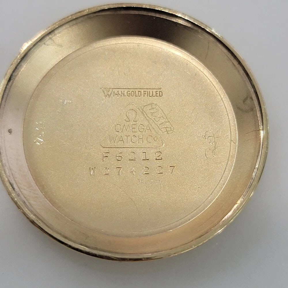 Omega cal 344 14k Gold Filled 32mm Mens 1950s Bumper Automatic Vintage RA581 - 12