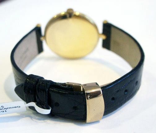 Solid 18k BUECHE GIROD Unisex Watch w/Crocodile* in EXLNT Condition - 3