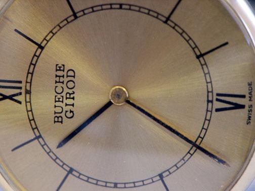 Solid 18k BUECHE GIROD Unisex Watch w/Crocodile* in EXLNT Condition - 6