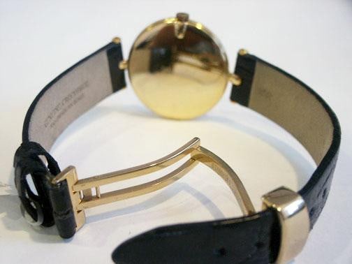 Solid 18k BUECHE GIROD Unisex Watch w/Crocodile* in EXLNT Condition - 8