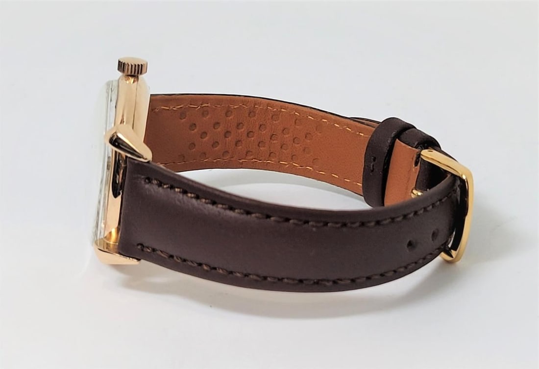 Vintage 18k Rose Gold ALPHA Winding Watch c.1950s Ref 8750* EXLNT* SERVICED - 6