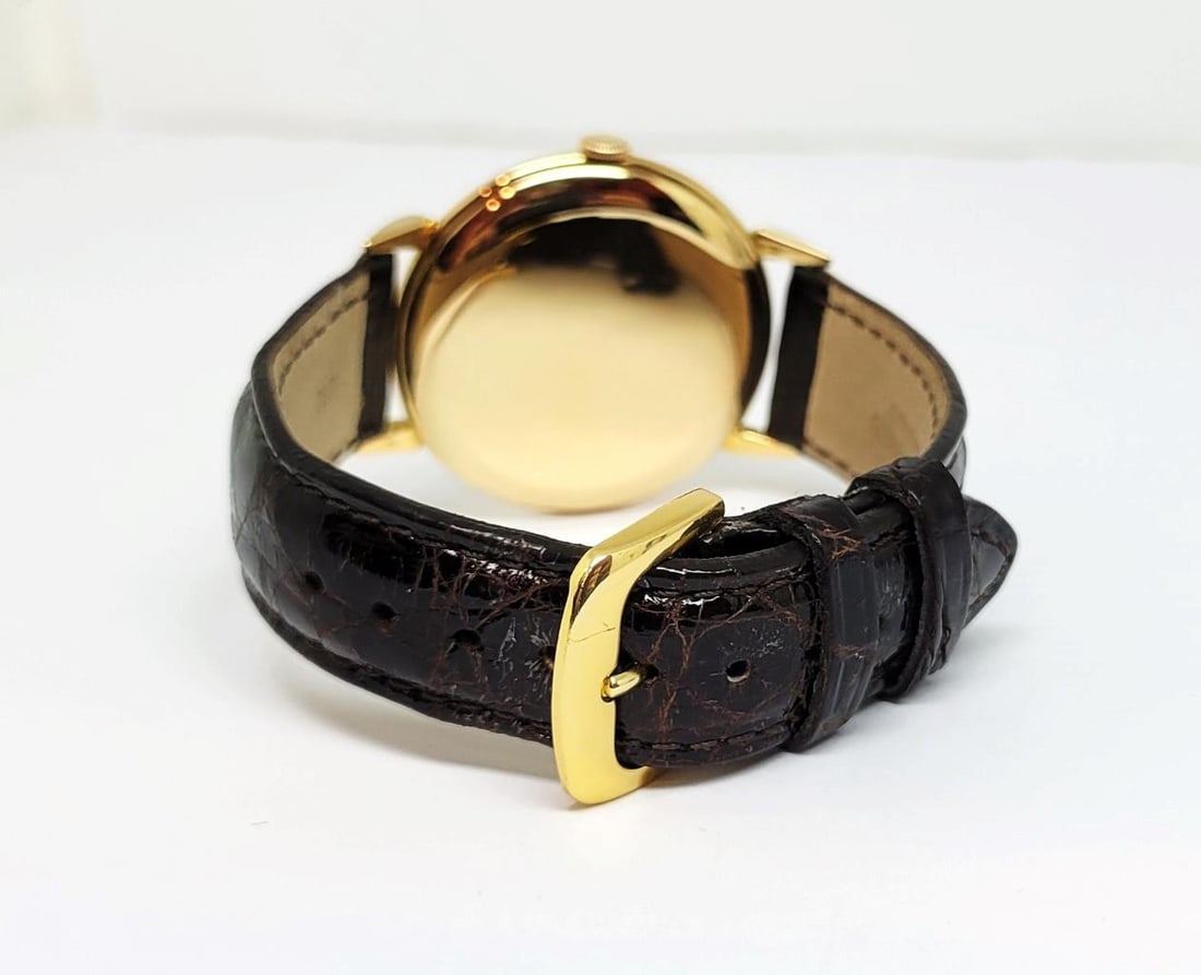 Vintage 18k Rose Gold IWC SHAFFHAUSEN Winding Watch 1950s Cal 89* CLAWS Logs - 7