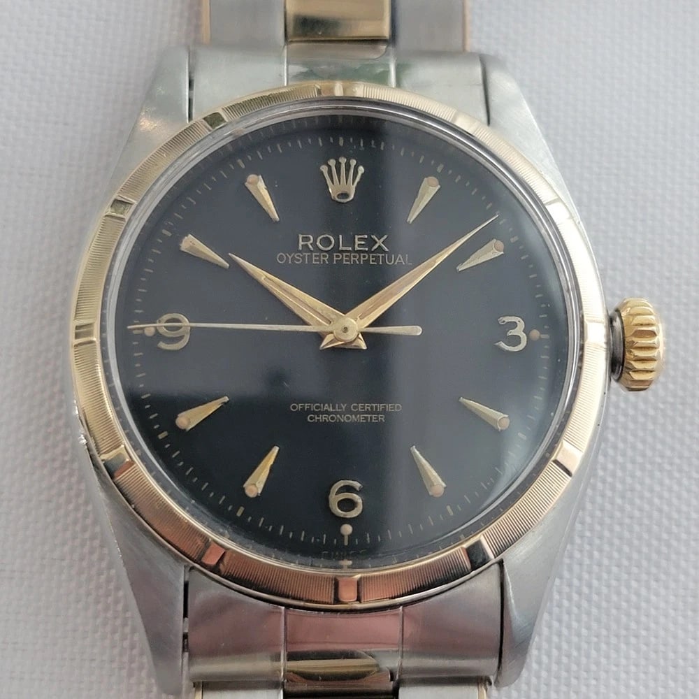 Rolex Oyster Perpetual 6581 34mm Mens 14k SS Rare 1960s Vintage Automatic RA665 (1 of 15)