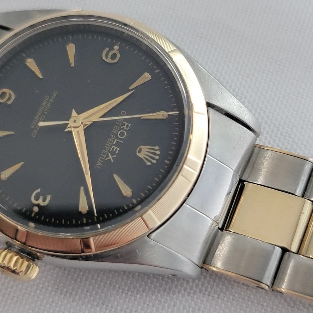 Rolex Oyster Perpetual 6581 34mm Mens 14k SS Rare 1960s Vintage Automatic RA665 - 6