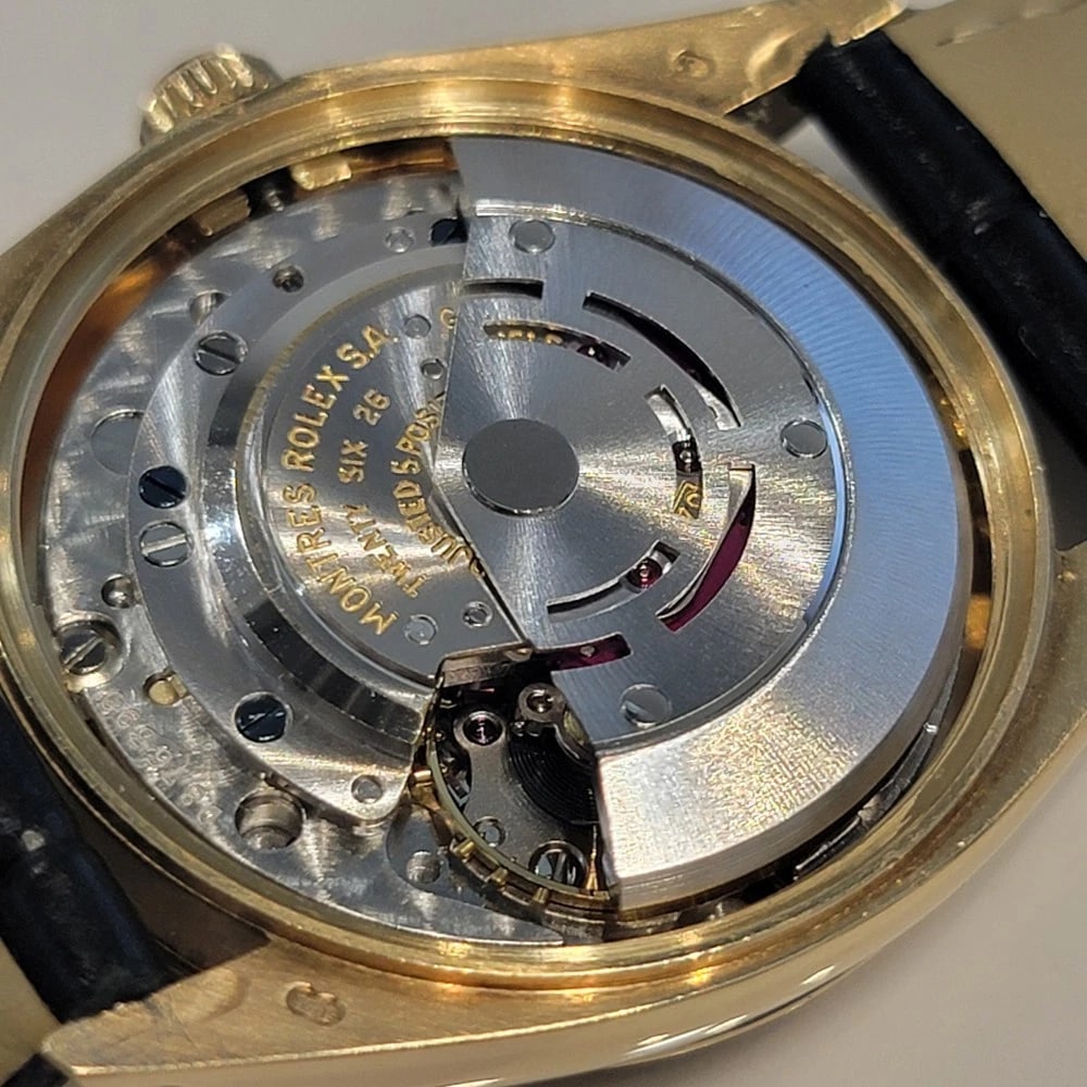 Rolex Oyster Perpetual Date 1503 34mm 14k Solid Gold Mens 1970s Automatic RA692 - 12