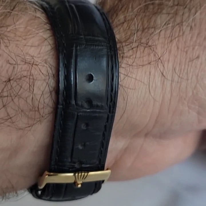 Rolex Oyster Perpetual Date 1503 34mm 14k Solid Gold Mens 1970s Automatic RA692 - 2