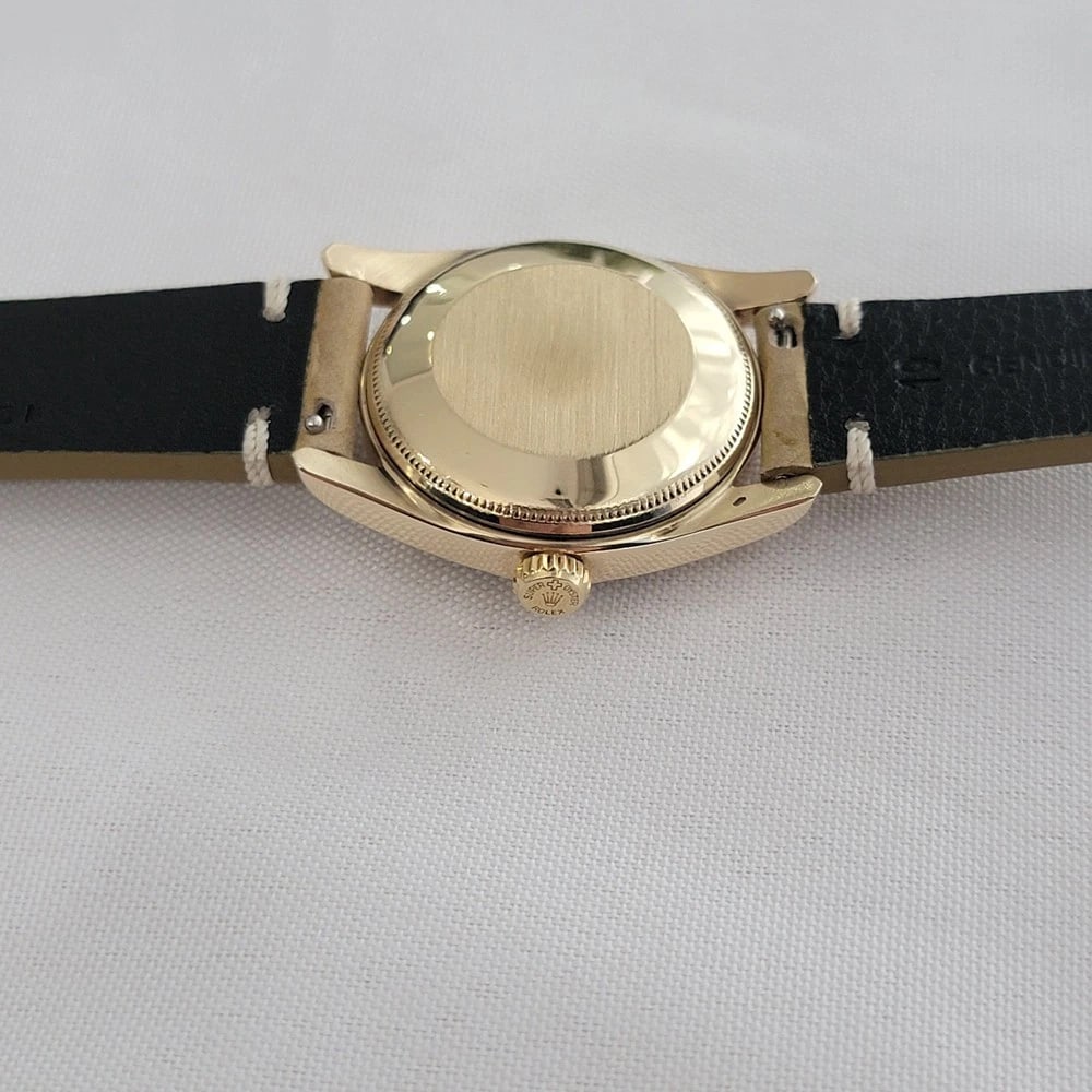 Rolex Oyster Perpetual Ref 6092 14k Solid Gold Mens 1950s Automatic RA657 - 10