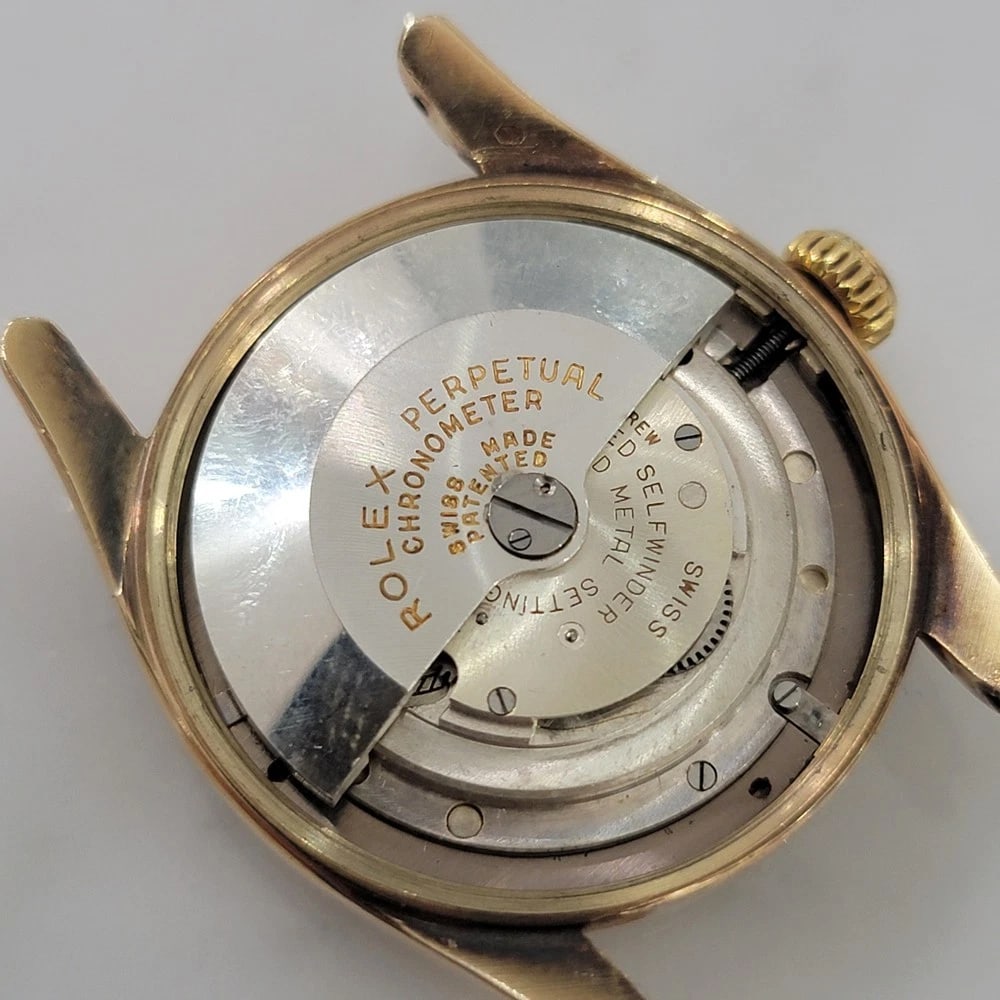 Rolex Oyster Perpetual Ref 6092 14k Solid Gold Mens 1950s Automatic RA657 - 11