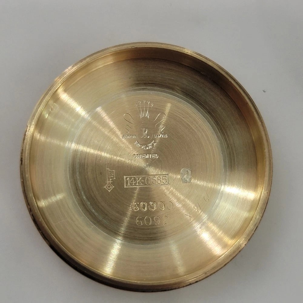 Rolex Oyster Perpetual Ref 6092 14k Solid Gold Mens 1950s Automatic RA657 - 12
