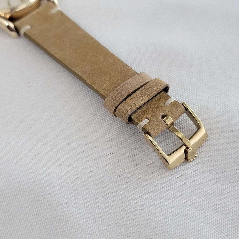 Rolex Oyster Perpetual Ref 6092 14k Solid Gold Mens 1950s Automatic RA657 - 8