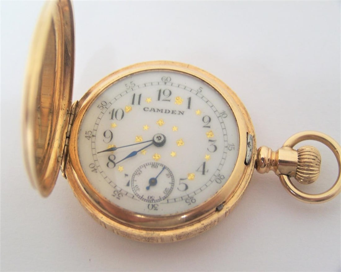 Antique 14K Gold CAMDEN Ladies Pocket watch c.1920s EXLNT* SERVICED - 6