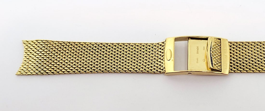 SOLID 18k GOLD PATEK PHILIPPE Watch Bracelet 18 mm for Round Case 50.2 grams - 3