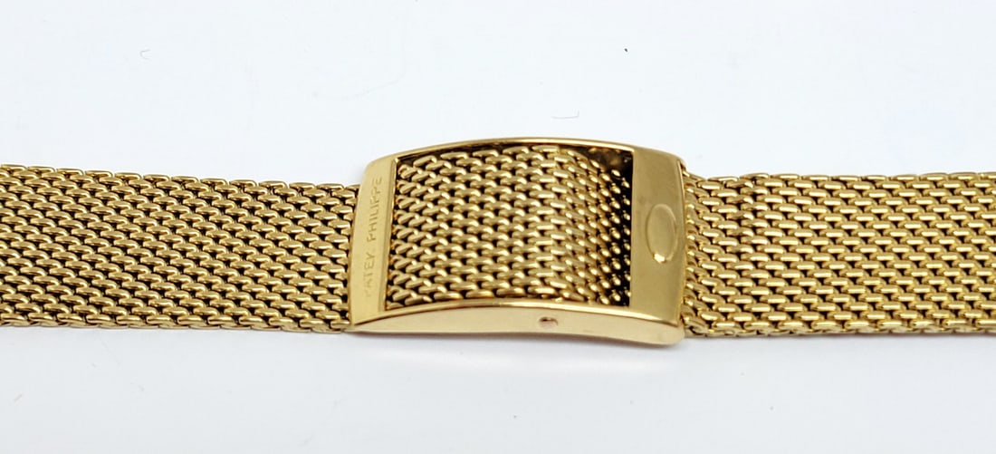 SOLID 18k GOLD PATEK PHILIPPE Watch Bracelet 18 mm for Round Case 50.2 grams - 5
