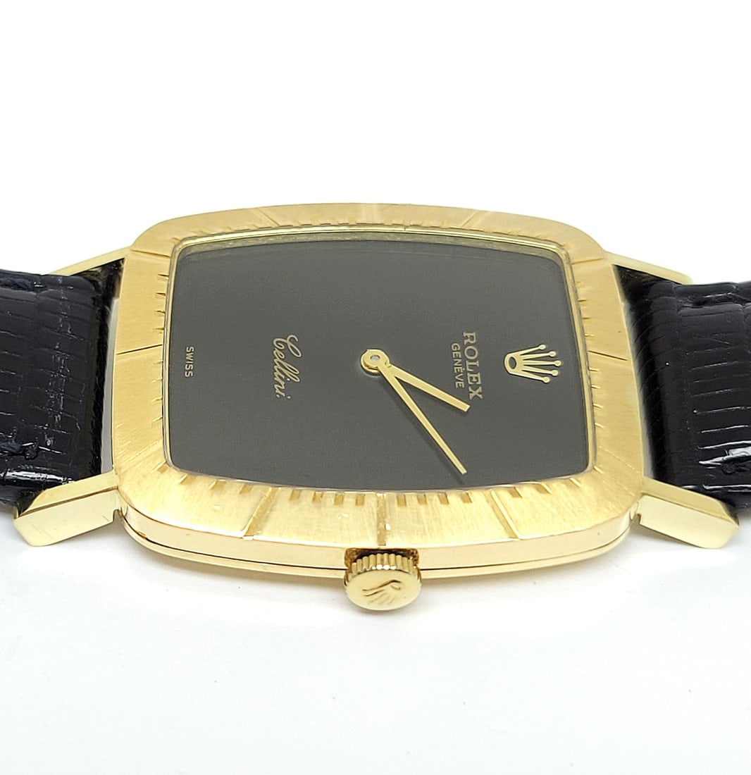 Vintage Men's 18k ROLEX CELLINI Winding Watch c.1976 Ref. 4087 31 EXLNT - 6