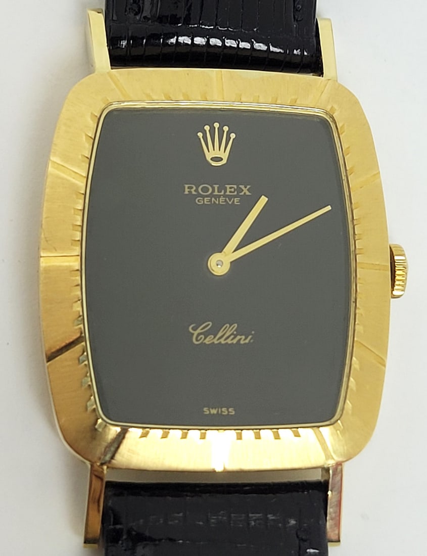 Vintage Men's 18k ROLEX CELLINI Winding Watch c.1976 Ref. 4087 31 EXLNT - 8
