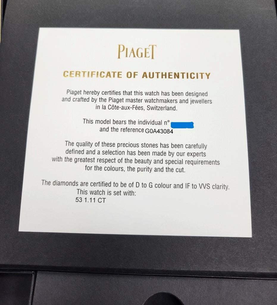 Ladies 18k White Gold PIAGET Possession Watch Ref G0A43084 With Diamonds* EXLNT - 12