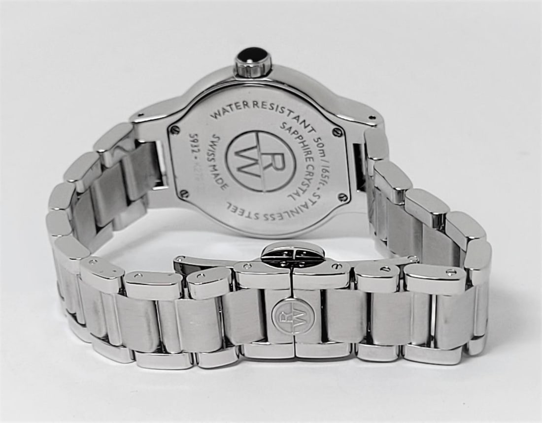 S/Steel RAYMOND WEIL Noemia Ladies Quartz Watch Diamonds on 12 Ref 5932* EXLNT - 7