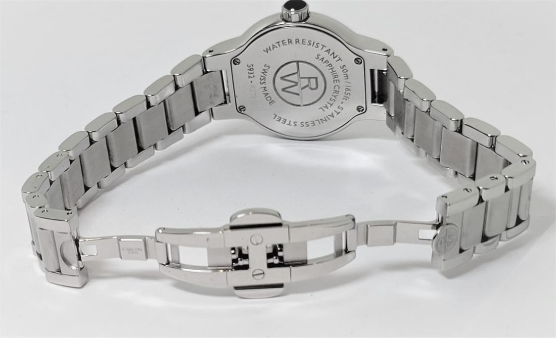 S/Steel RAYMOND WEIL Noemia Ladies Quartz Watch Diamonds on 12 Ref 5932* EXLNT - 8