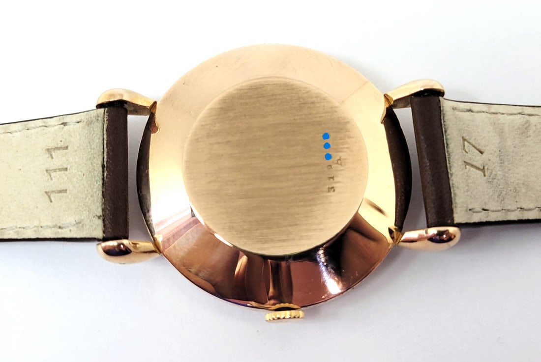 Vintage 18k Rose Gold JAEGER-LeCOULTRE Winding Watch c.1950s Cal P450/4C* EXLNT - 11