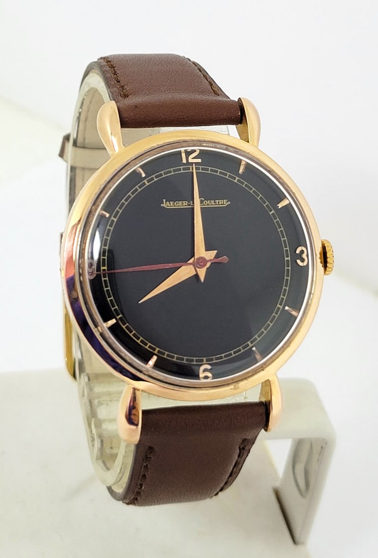 Vintage 18k Rose Gold JAEGER-LeCOULTRE Winding Watch c.1950s Cal P450/4C* EXLNT - 2