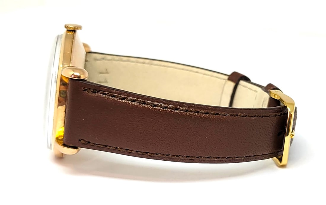 Vintage 18k Rose Gold JAEGER-LeCOULTRE Winding Watch c.1950s Cal P450/4C* EXLNT - 6