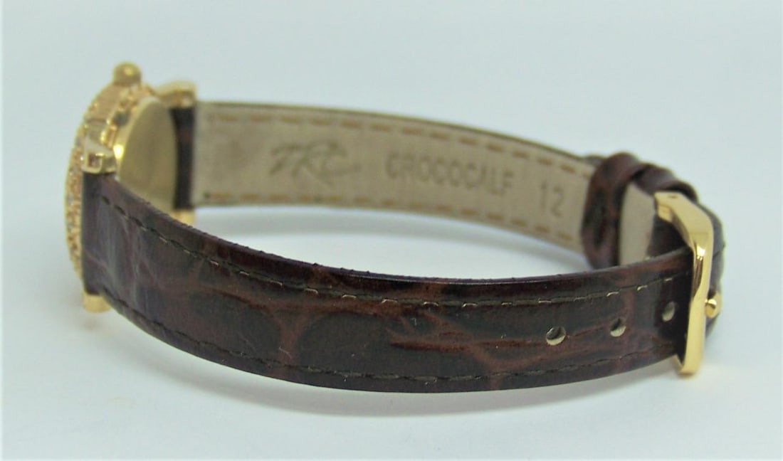 Solid 18k Ladies AUSTERN & PAUL Watch with 1 Ct VS Diamonds* EXLNT - 2