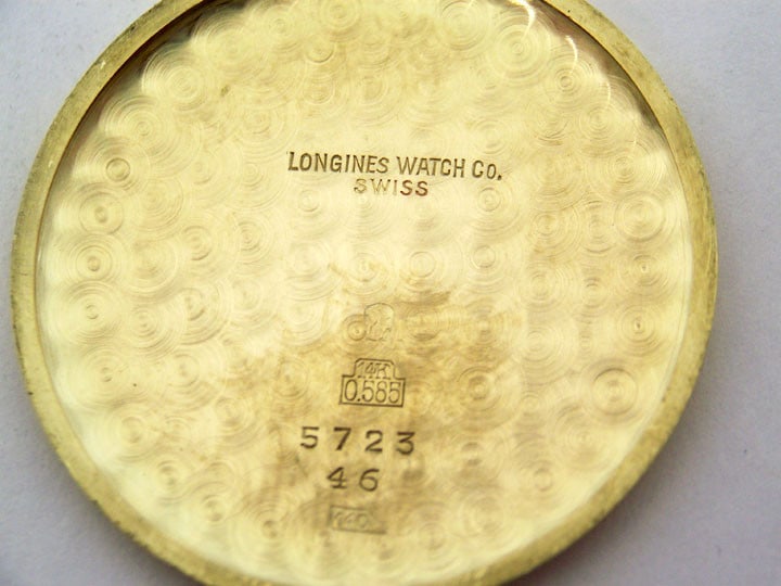 Solid Mens 14k LONGINES Winding Watch c.1947 Cal.23M Ref 5723* EXLNT Condition - 10