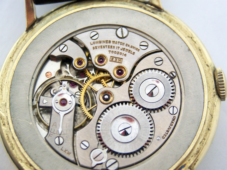 Solid Mens 14k LONGINES Winding Watch c.1947 Cal.23M Ref 5723* EXLNT Condition - 11