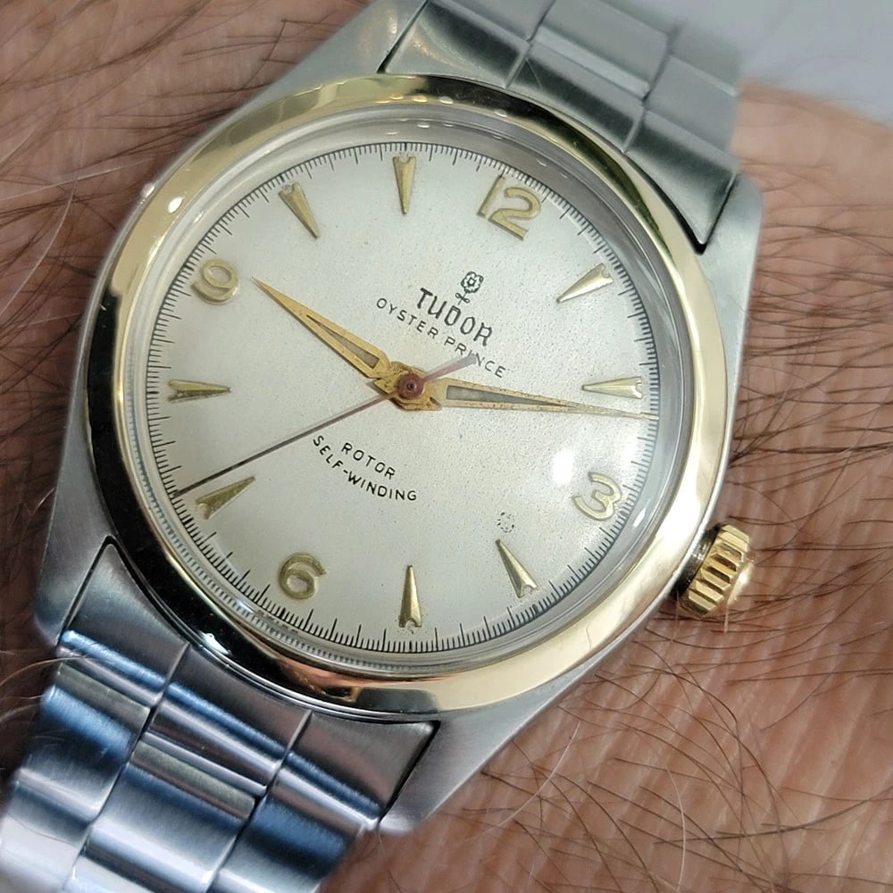 Tudor Oyster Prince Ref 7808 14k SS 34mm Mens 1940s Vintage Automatic RA646 - 14