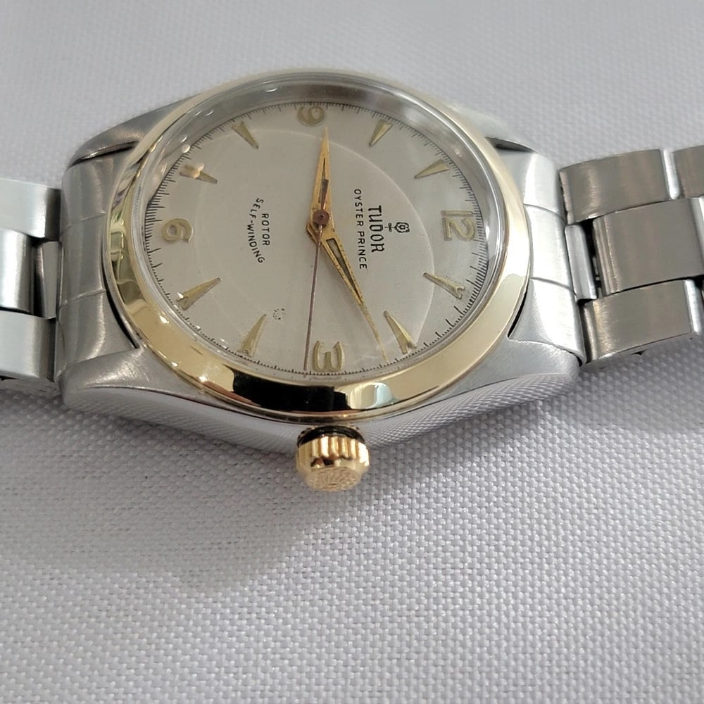 Tudor Oyster Prince Ref 7808 14k SS 34mm Mens 1940s Vintage Automatic RA646 - 5