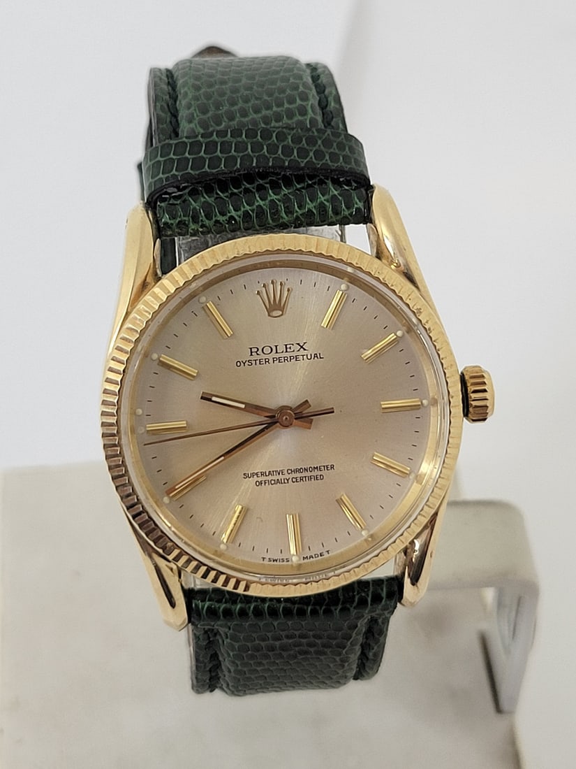 Vintage 14k ROLEX Oyster Perpetual Chronometer Automatic Watch c.1960 Ref.1011 - 2