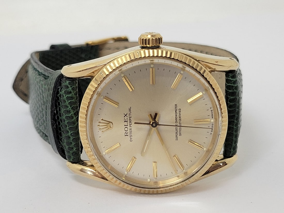 Vintage 14k ROLEX Oyster Perpetual Chronometer Automatic Watch c.1960 Ref.1011 - 4