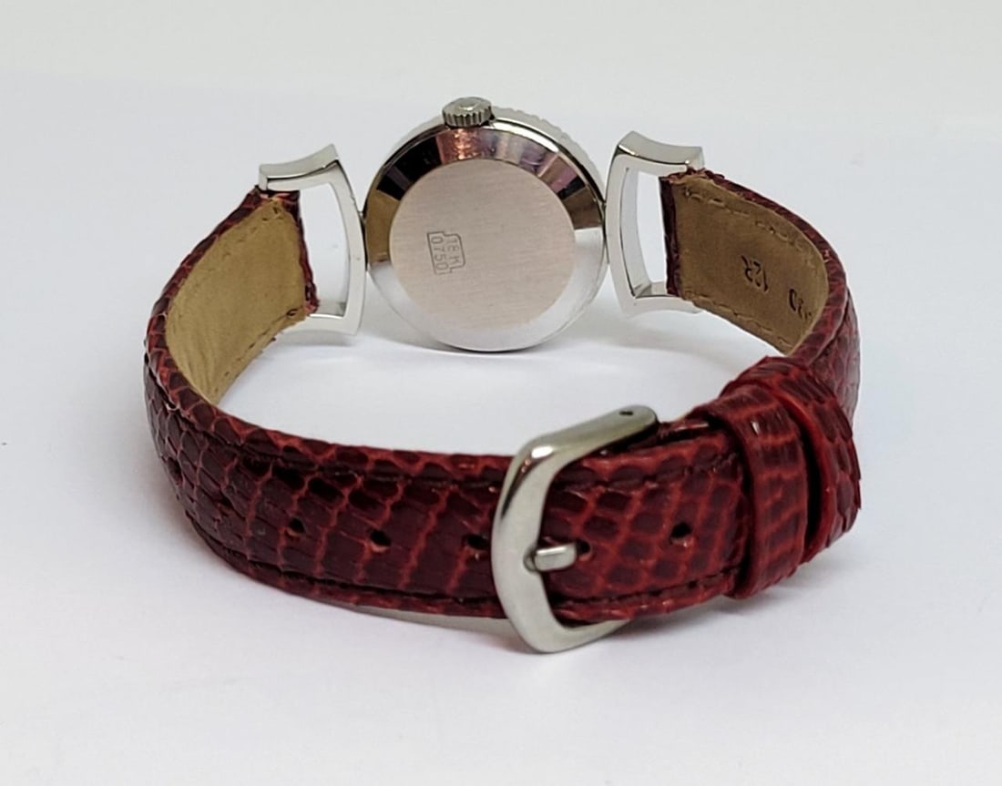 Vintage 18k White Gold LONGINES Ladies Watch with Diamond Bezel Cal 460* EXLNT - 5