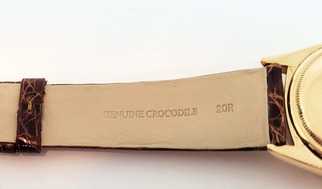 Solid 18k Rose Gold ROLEX Bubble Back Automatic Watch 1960s Ref 6605* EXLNT RARE - 9