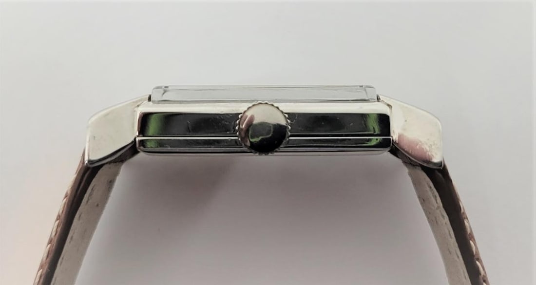 Vintage 18k White LeCOULTRE Winding Watch 1940s Cal 438/CW FANCY LOGS* RARE - 8