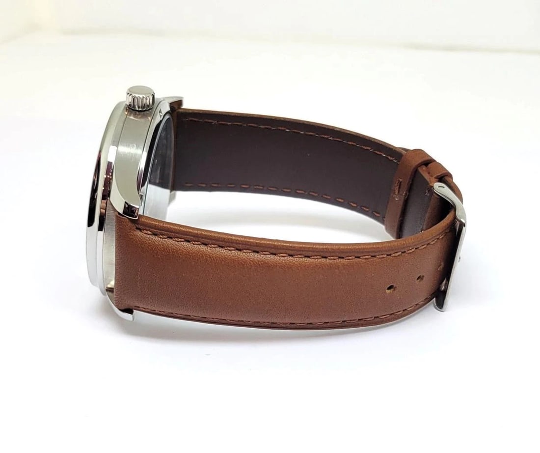 Mens S/Steel High Grade HAMILTON Winding Watch Cal 917 Re-Cased* Rose/Black DIAL - 3