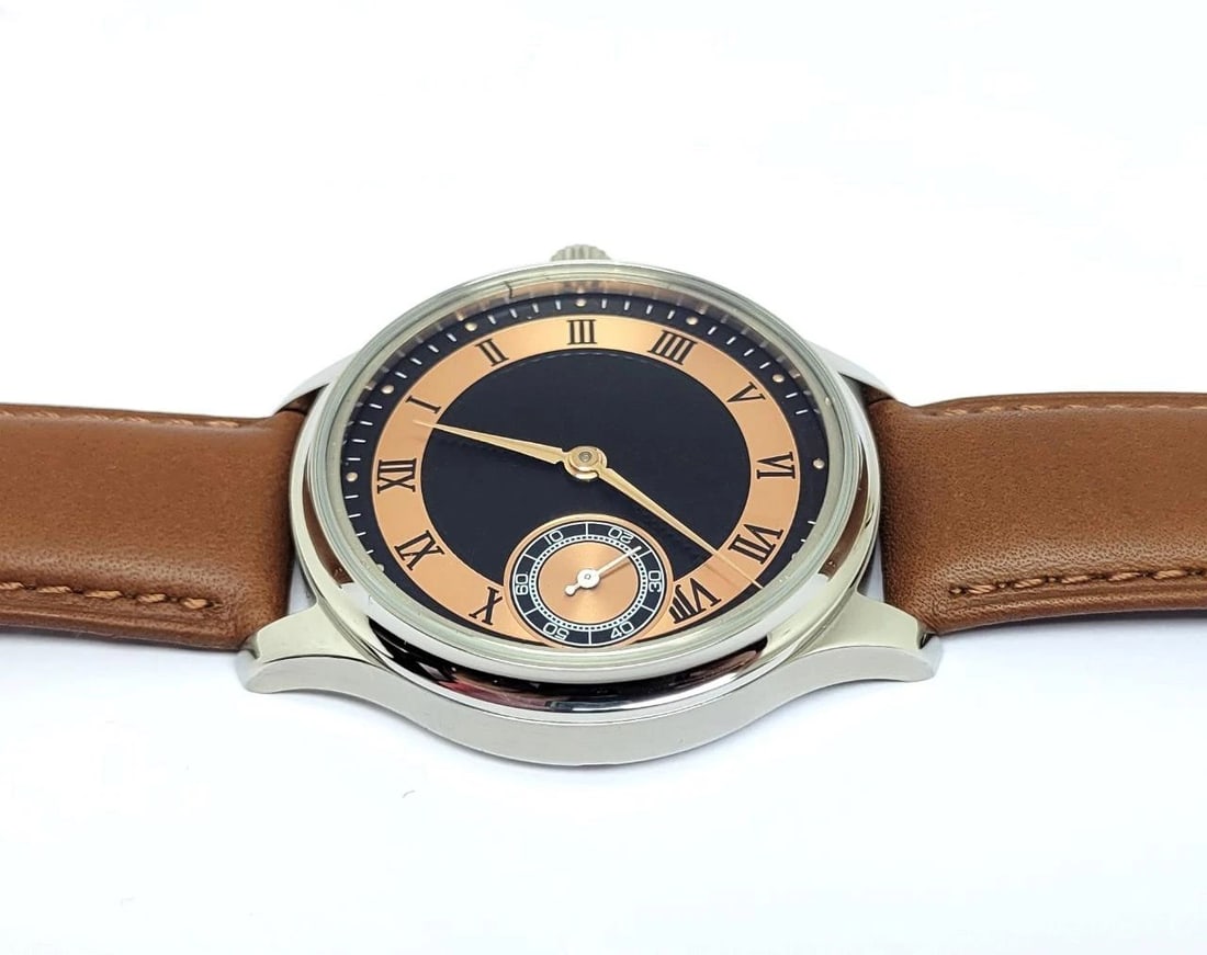 Mens S/Steel High Grade HAMILTON Winding Watch Cal 917 Re-Cased* Rose/Black DIAL - 7