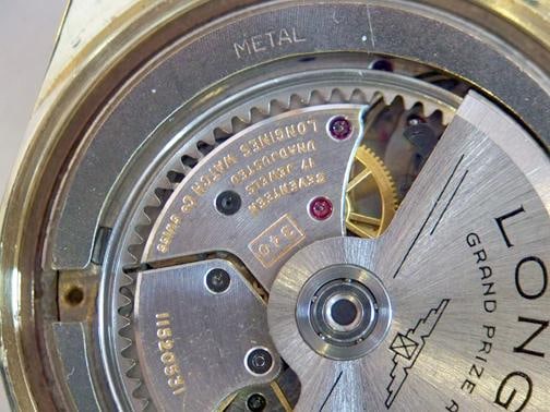 Solid Gold 14k LONGINES GRAND PRIZE Automatic Watch 1960s Cal.340 EXLNT SERVICED - 14