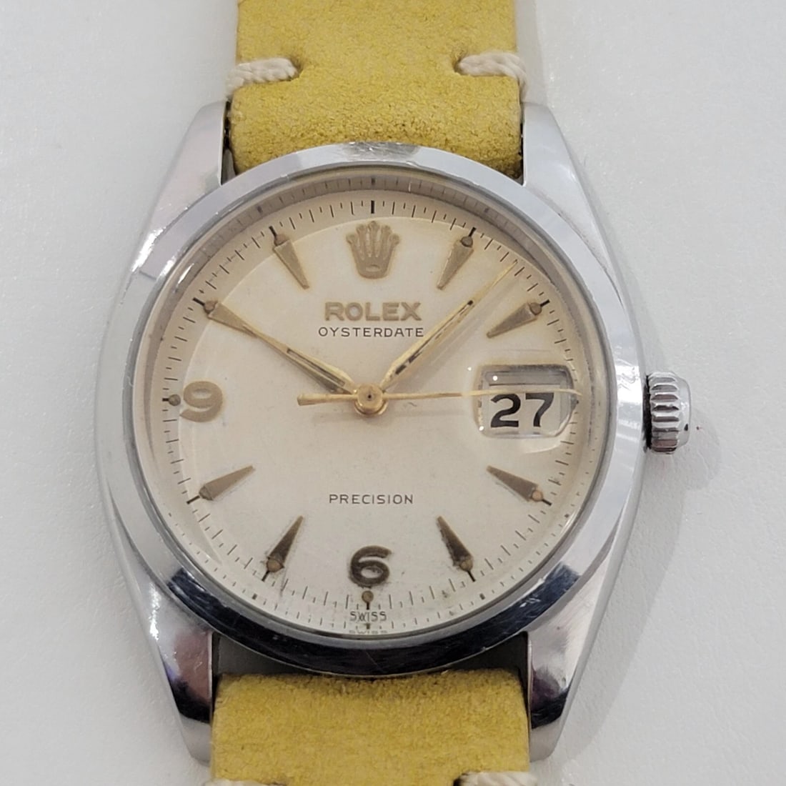 Rolex Oysterdate Precision Ref 6494 Mens 1950s 34mm Manual Wind Vintage RA191 (1 of 12)