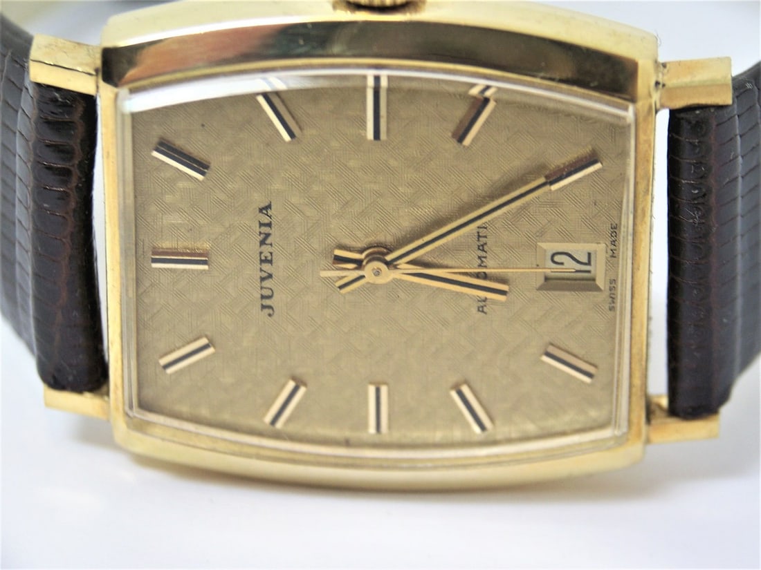 Solid 18K Gold Unisex JUVENIA MACHO 25J AUTOMATIC Watch Ref 11681* EXLNT - 3