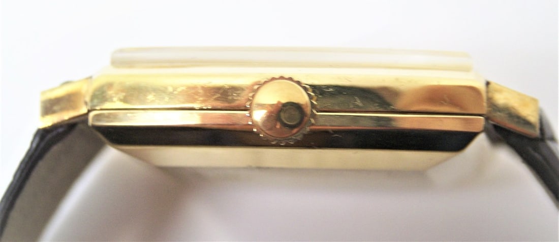 Solid 18K Gold Unisex JUVENIA MACHO 25J AUTOMATIC Watch Ref 11681* EXLNT - 9