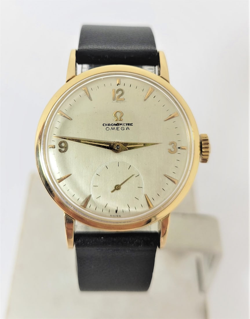 Vintage Solid 18k Gold OMEGA 17J Winding Watch c.1945 Cal.30T2RG CHRONOMETER - 10