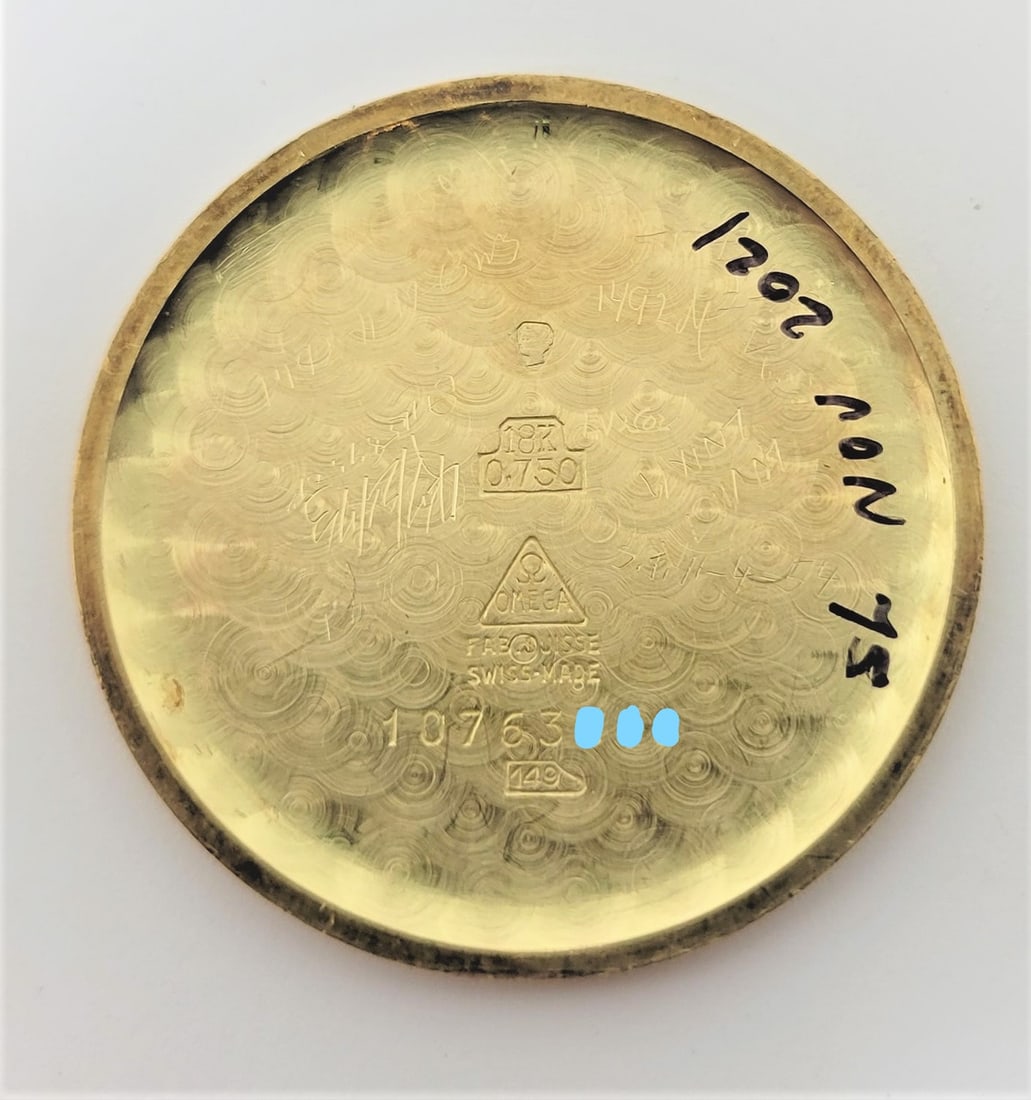 Vintage Solid 18k Gold OMEGA 17J Winding Watch c.1945 Cal.30T2RG CHRONOMETER - 8