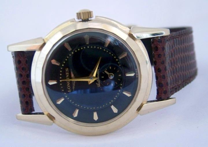 Solid 14k LONGINES Automatic Watch 2164-2 1960s Cal.19A* EXLNT SERVICED* RARE - 4