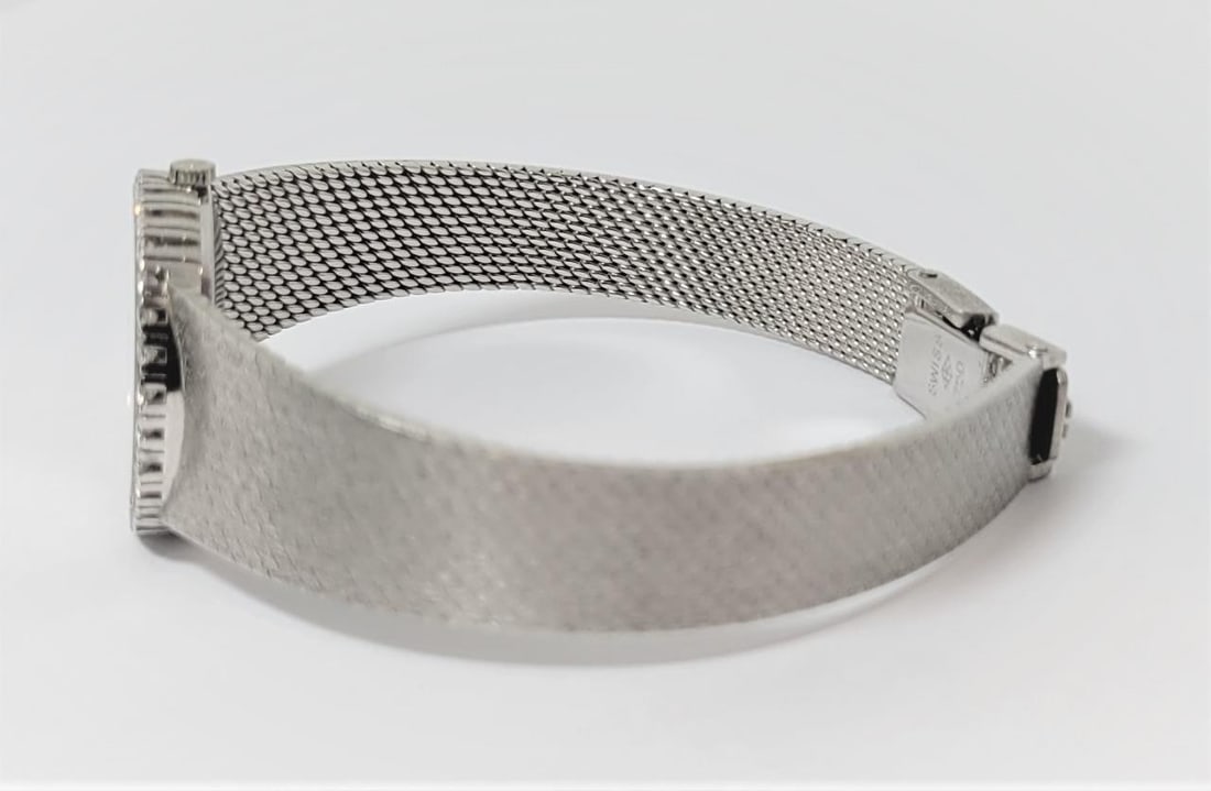 Vintage 18k White UNIVERSAL GENEVE Winding Ladies Watch 1 ct Diamond Bezel F/VS1 - 4