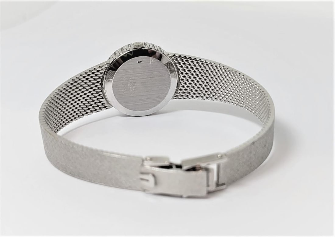 Vintage 18k White UNIVERSAL GENEVE Winding Ladies Watch 1 ct Diamond Bezel F/VS1 - 7