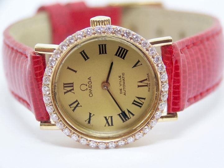 Solid 18k OMEGA De VILLE Automatic Ladies Watch w/Diamonds CAl 663* EXLNT* SERVICED - 3