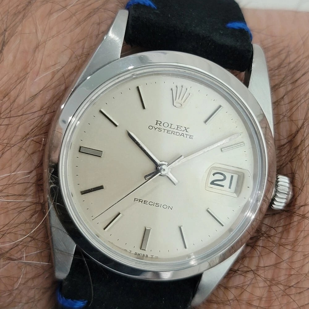 Rolex Oysterdate Precision Ref 6694 34mm 1960s Mens Manual Wind Vintage RA562 - 13