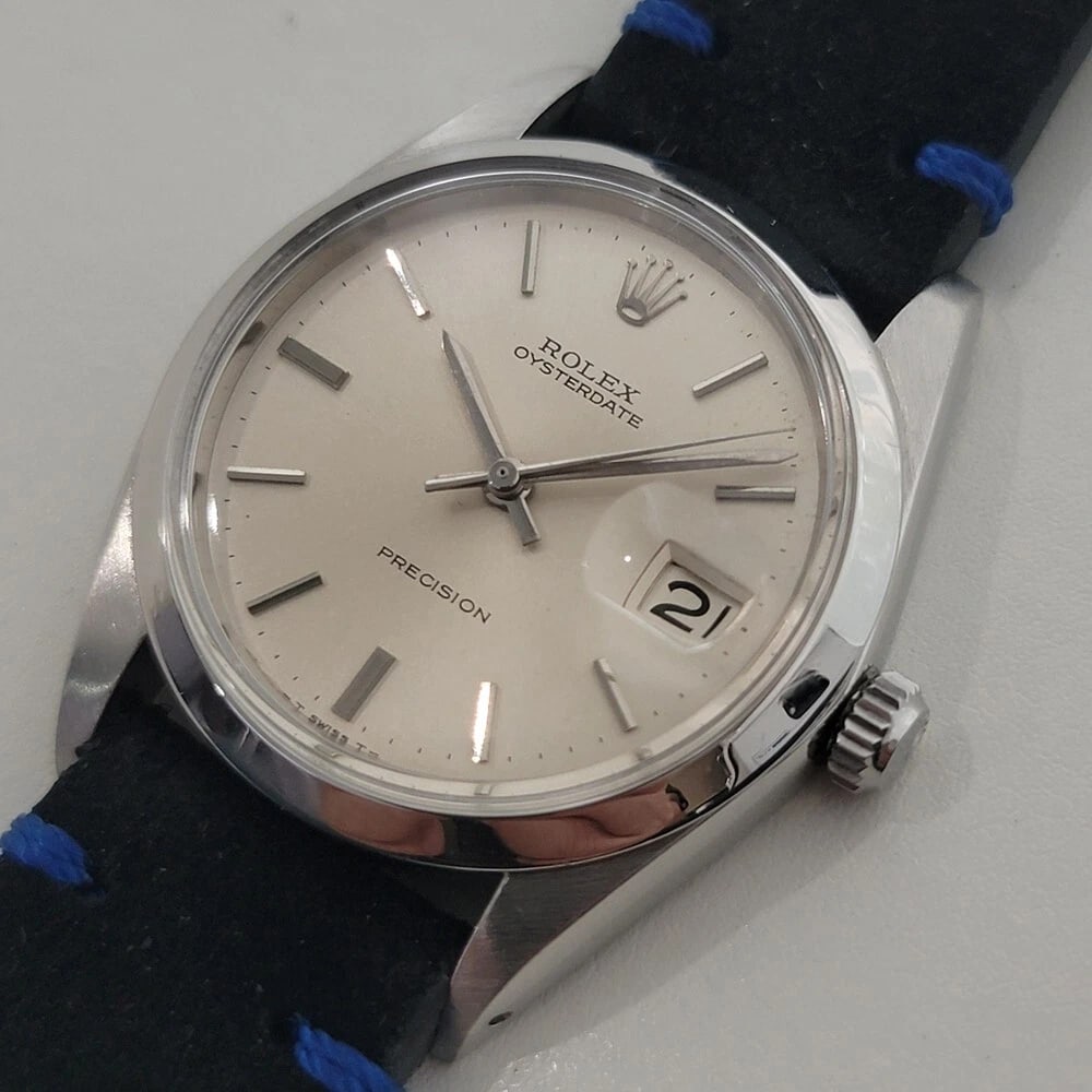Rolex Oysterdate Precision Ref 6694 34mm 1960s Mens Manual Wind Vintage RA562 - 4