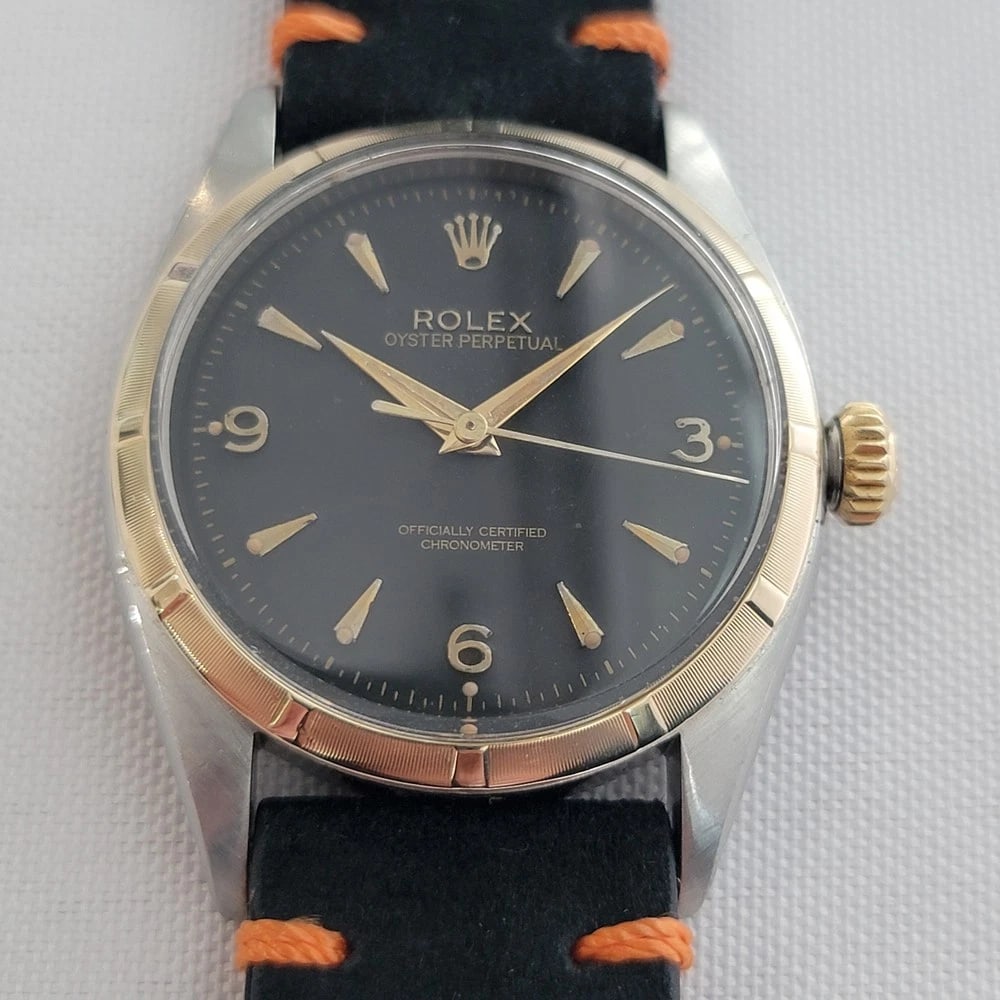 Rolex Oyster Perpetual 6581 34mm Mens 14k SS Rare 1960s Vintage Automatic RA665B (1 of 13)
